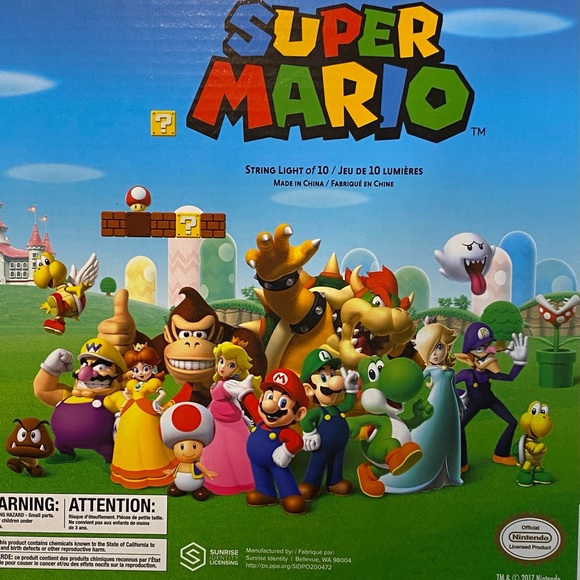 Super Mario Coins String Lights Set of 10 Indoor/Outdoor ThinkGeek Exclusive New - Picture 6 of 6